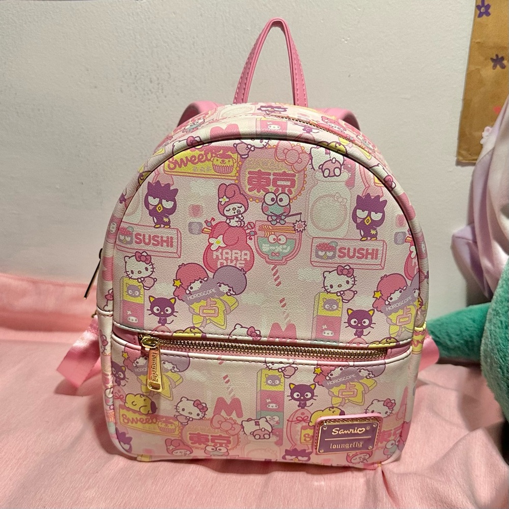 Hello Kitty Loungefly Pink Kawaii Backpack